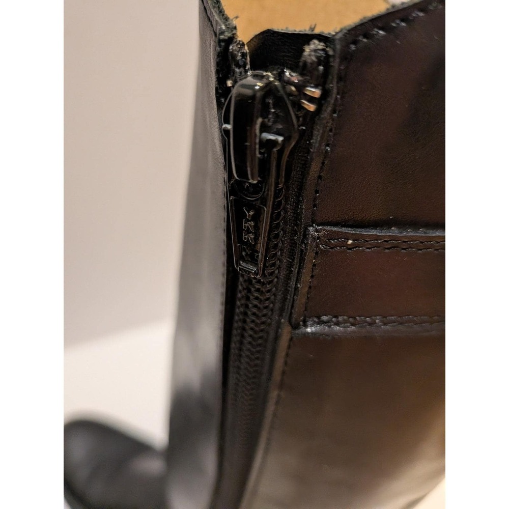 Rare Luxury Leather Knee High Jumping Boots 8.5 Black Equestrian Hunt Riding - Picture 14 of 15